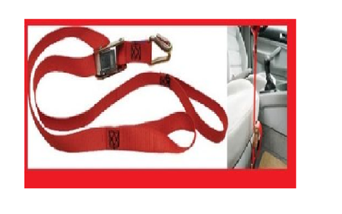 x2 MOTORCYCLE TIE DOWN RATCHET STRAPS WITH SNAPHOOKS & LOOPS