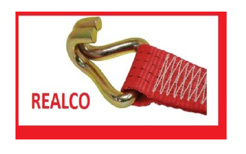 RED 'Y SHAPE' SPEC LIFT DOLLY RECOVERY RATCHET STRAP
