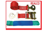 x4 4MTR RED RECOVERY WHEEL STRAPS