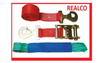 x2 4MTR RED RECOVERY WHEEL STRAPS